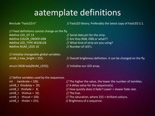 Google for more FastLED
 