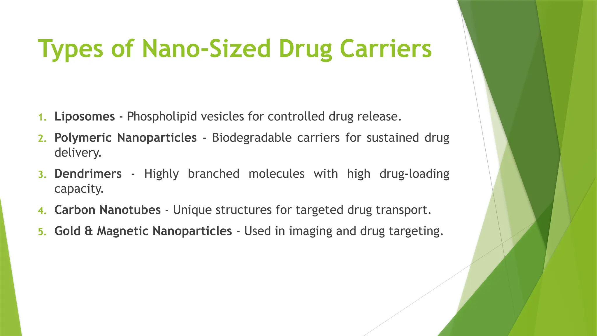 Nano-Sized carriers for drug delivery and drug carrier (2).pptx