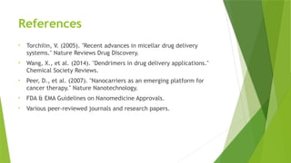 Nano-Sized carriers for drug delivery and drug carrier (2).pptx