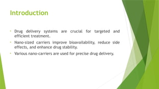 Nano-Sized carriers for drug delivery and drug carrier (2).pptx