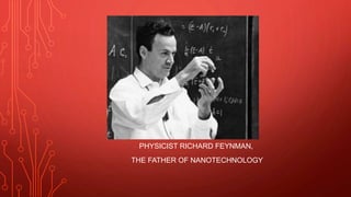 PHYSICIST RICHARD FEYNMAN,
THE FATHER OF NANOTECHNOLOGY
 