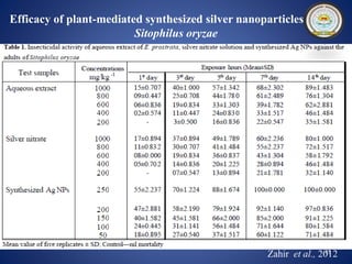 Silver nano particle synthesis by Bt 
• Silver nano particle were synthesised by the spore complex of 
B. thuriengiensis 
...