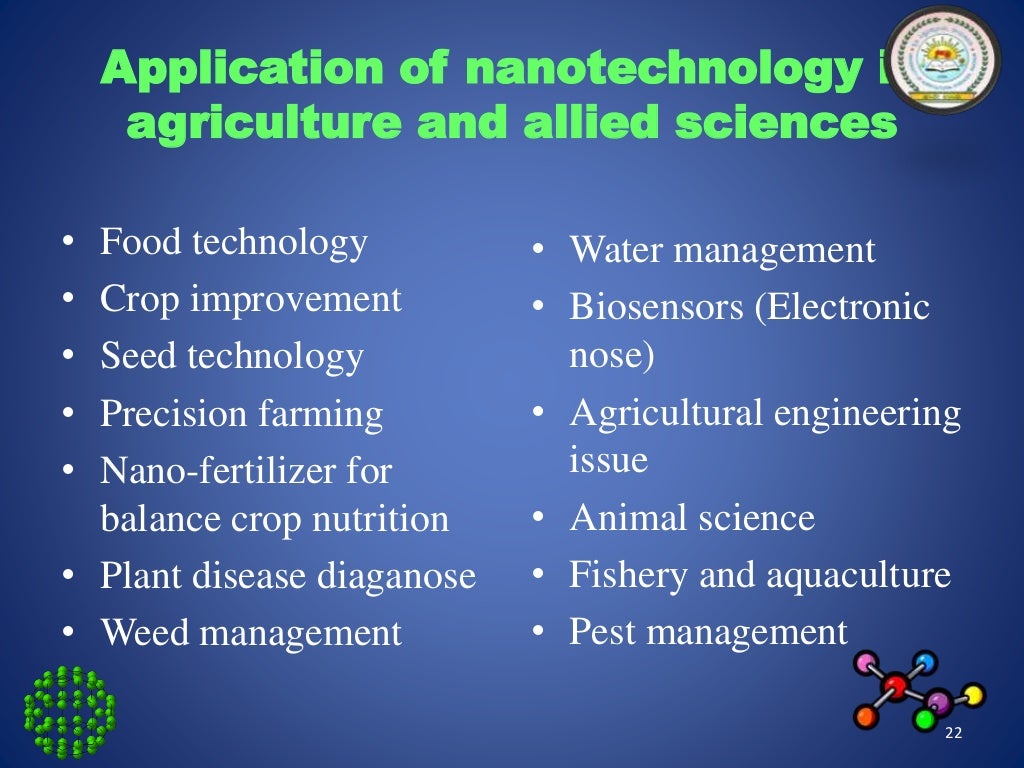 Application of Nanotechnology in Agriculture with special reference t…