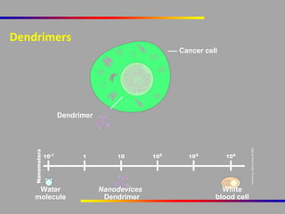 Dendrimers
Cancer cell

Dendrimer

Water
molecule

Nanodevices
Dendrimer

White
blood cell

 