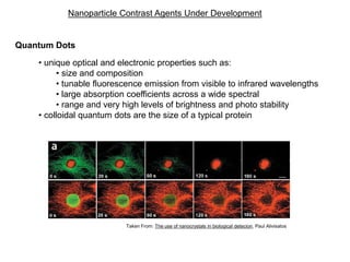 Nano medicine and drug delivery in biomedical imaging | PPT