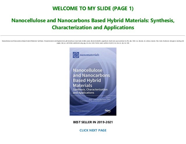Download Pdf Nanocellulose And Nanocarbons Based Hybrid Materials
