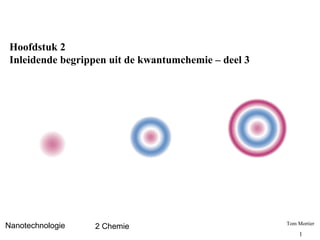 Hoofdstuk 2
 Inleidende begrippen uit de kwantumchemie – deel 3




                                                      Tom Mortier
Nanotechnologie   2 Chemie
                                                          1
 