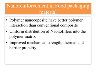 Nanocomposite in food packaging | PPTX