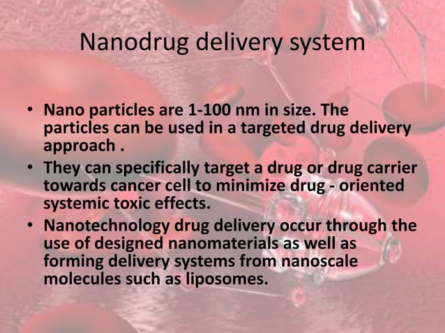 Nano drug delivery system for the cancer therapy | PPTX | Cancer ...