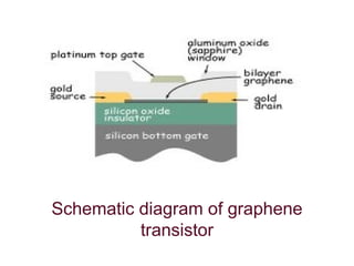 Schematic diagram of graphene transistor 