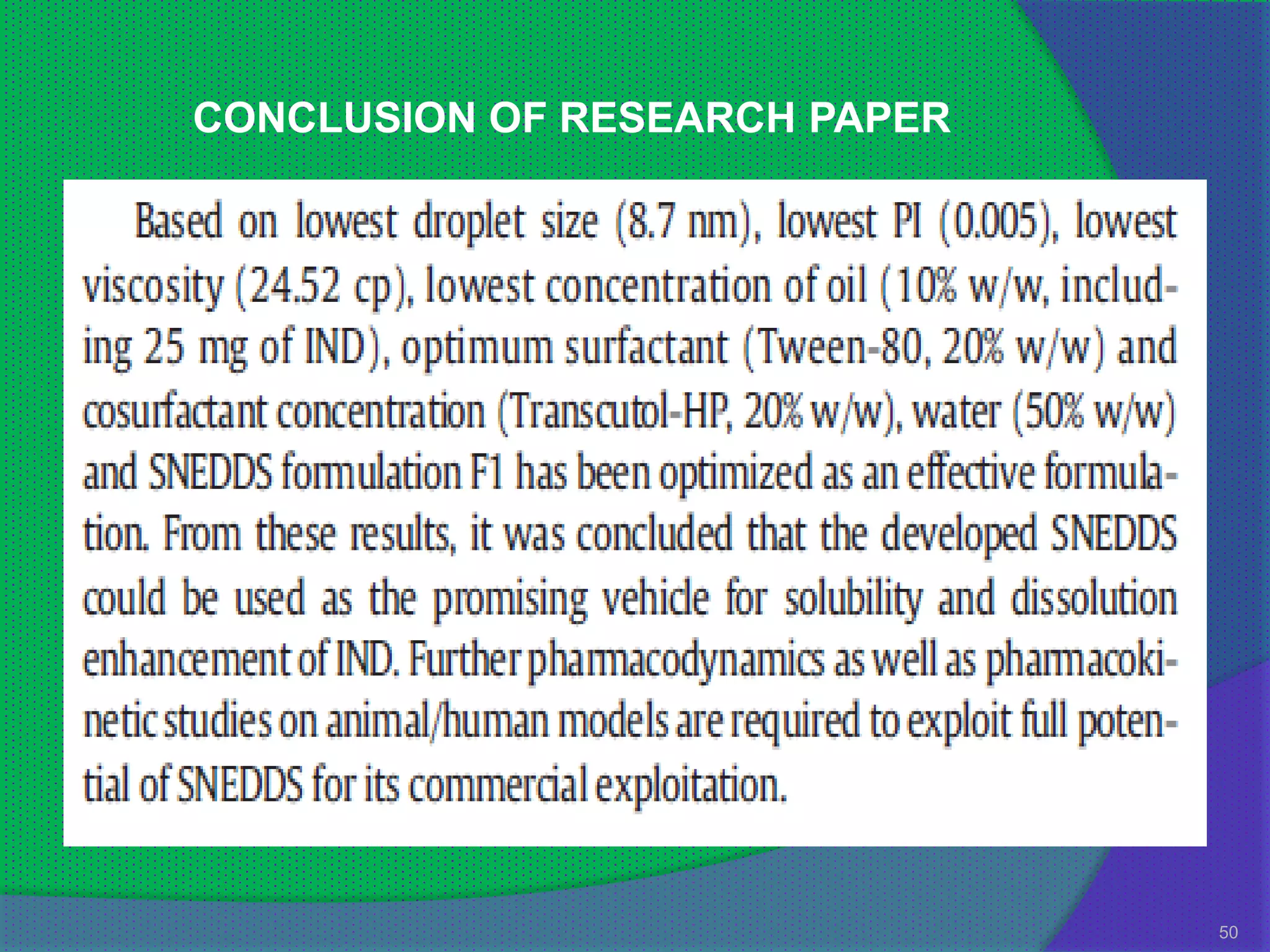 CONCLUSION OF RESEARCH PAPER




                               50
 