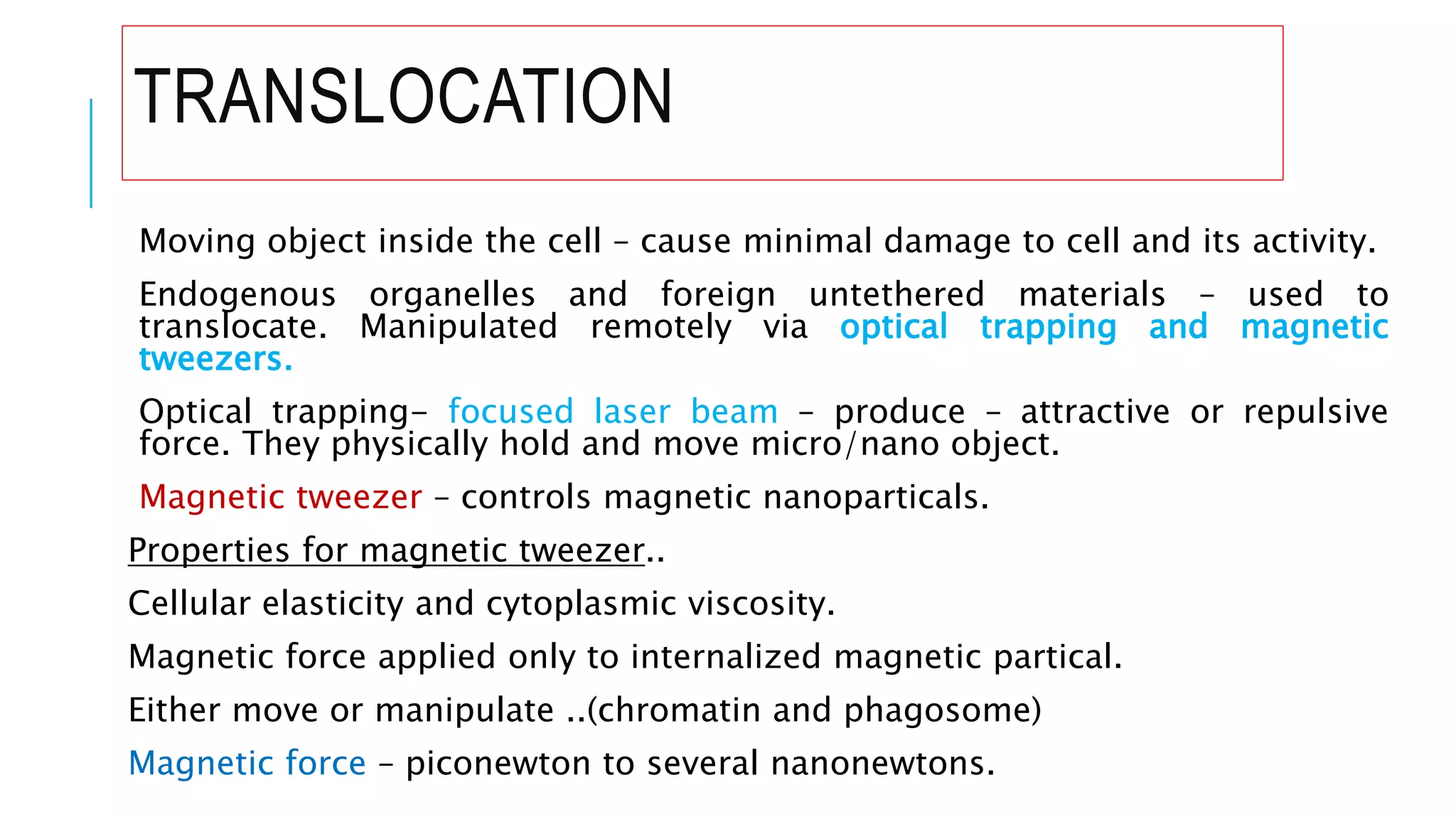 Nanoengineered cell environment and nanosensor | PPTX
