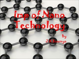 Imp of Nano 
Technology 
By 
J.H.Sowmya 
 