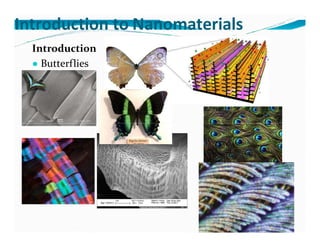 Introduction to Nanomaterials
Introduction
● Butterflies
 