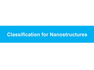 Classification for Nanostructures
 