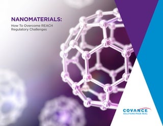 1
NANOPARTICLES
NANOMATERIALS:
How To Overcome REACH
Regulatory Challenges
 