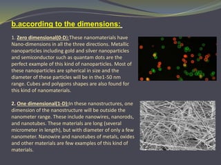 Nanomaterials and nanoparticles | PPTX | Chemistry | Science