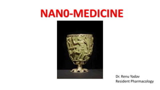 NAN0-MEDICINE
Dr. Renu Yadav
Resident Pharmacology
 