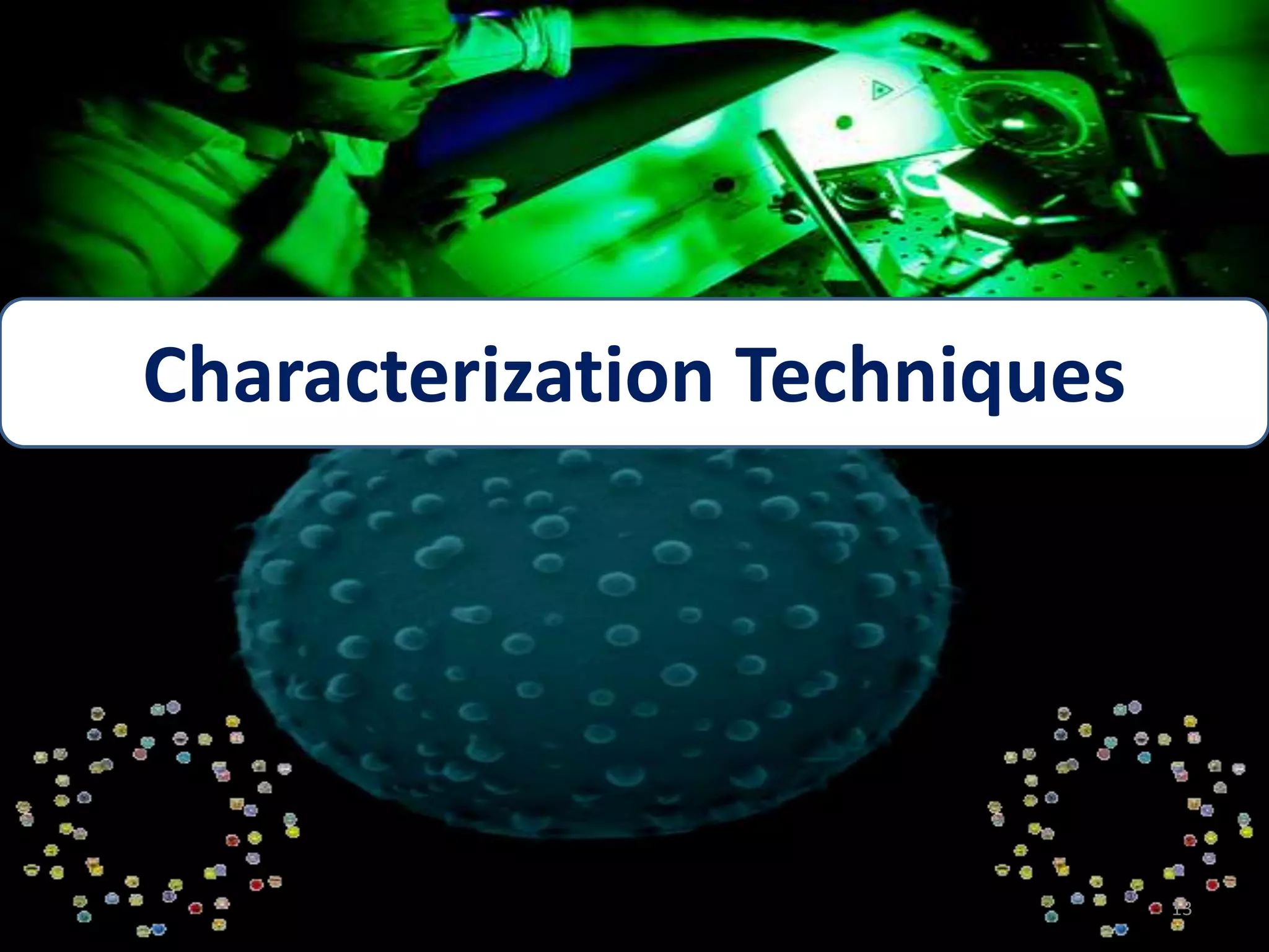 Characterization Techniques

13

 