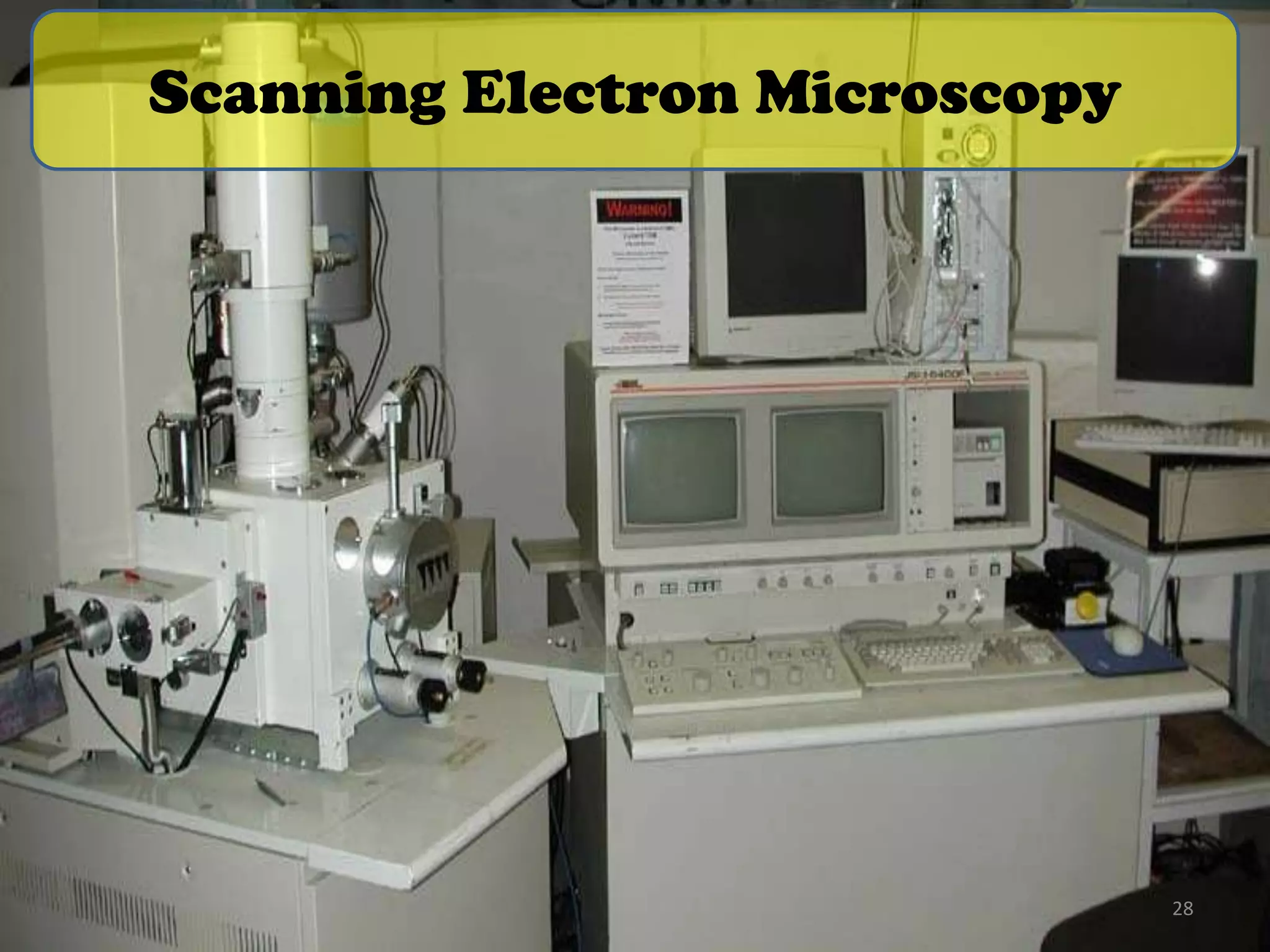 Scanning Electron Microscopy

28

 