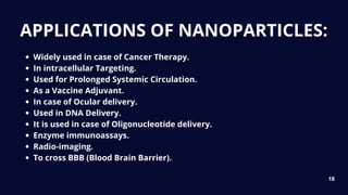 Nanoparticles in Novel drug delivery system | PDF