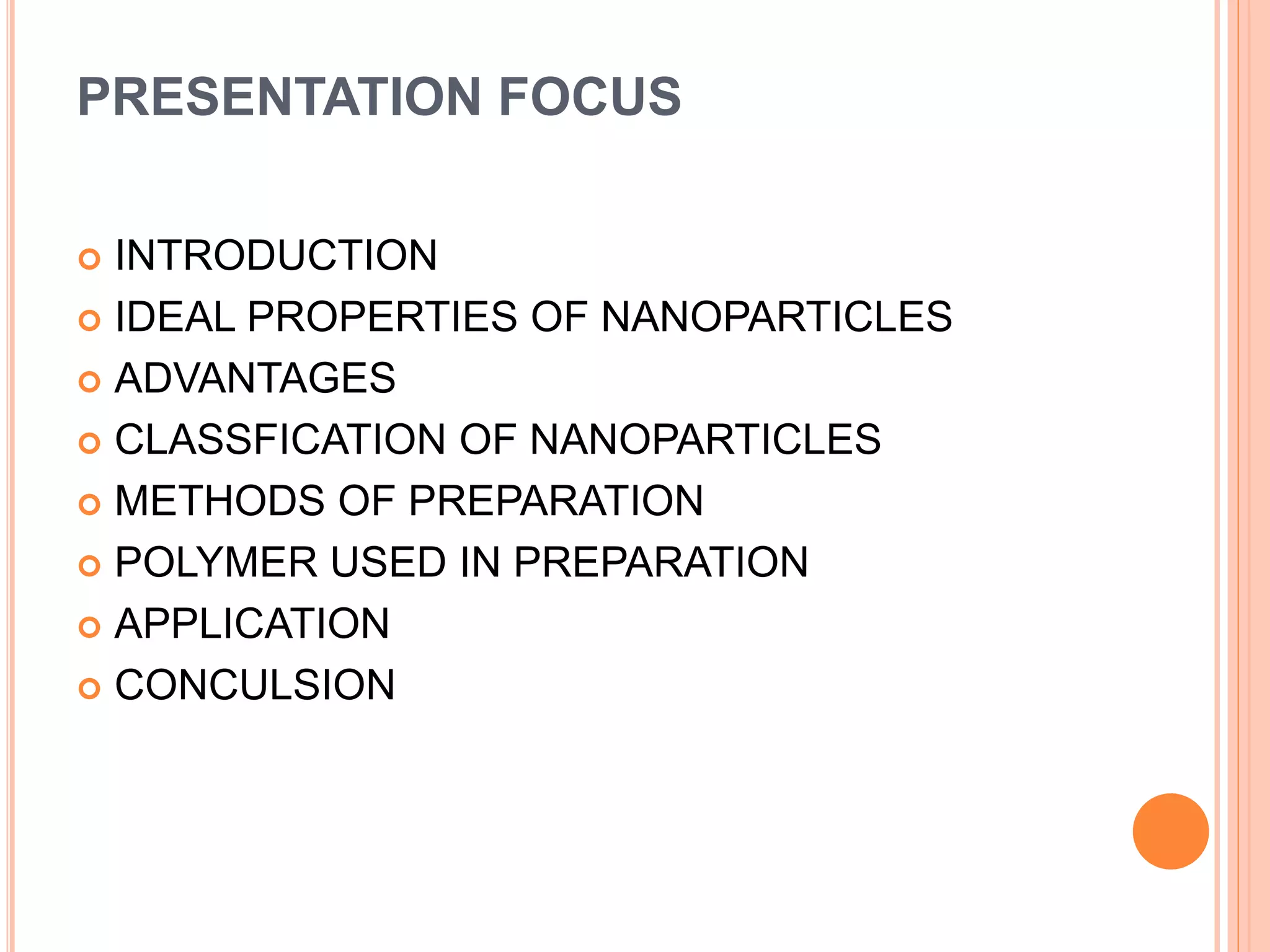 Nanoparticles ppt | PPTX