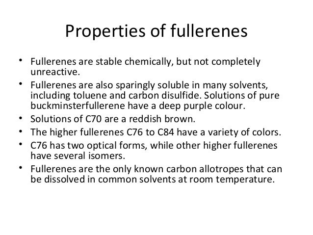 buckminsterfullerene properties and uses