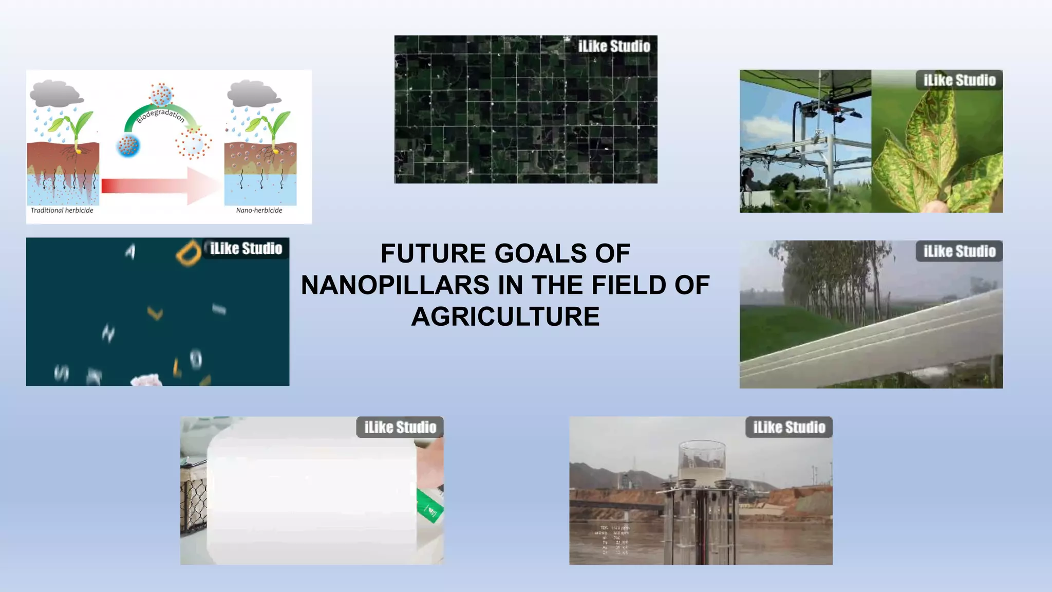 FUTURE GOALS OF
NANOPILLARS IN THE FIELD OF
AGRICULTURE
 