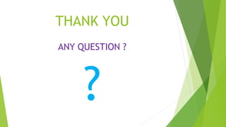THANK YOU
ANY QUESTION ?
?
 
