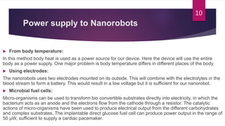 Nanorobot in human body