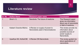 Nanorobot in human body