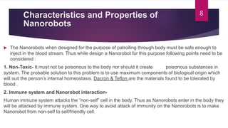 Nanorobot in human body