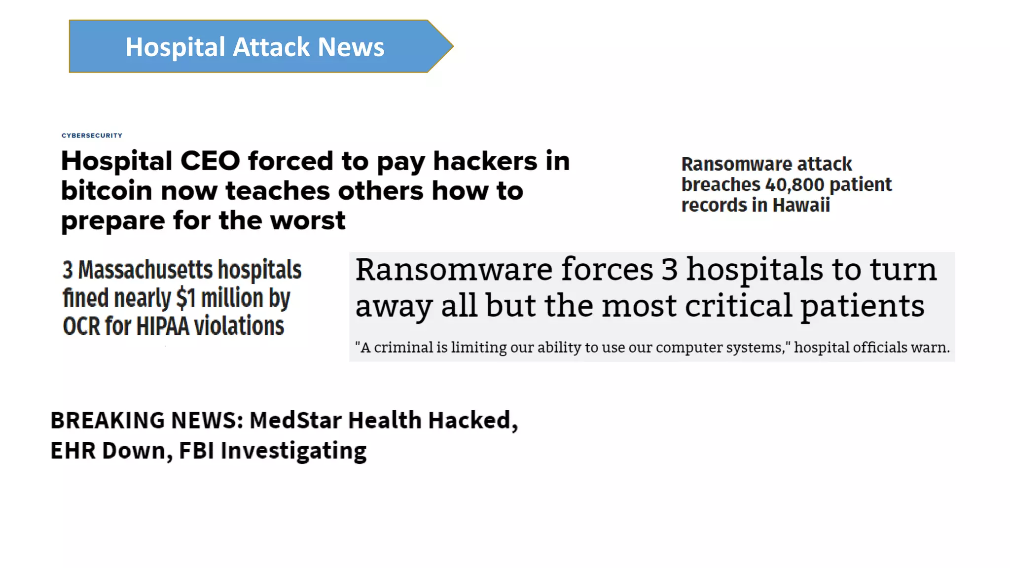 Hospital Attack News
 