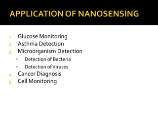Nanosensors | PPTX