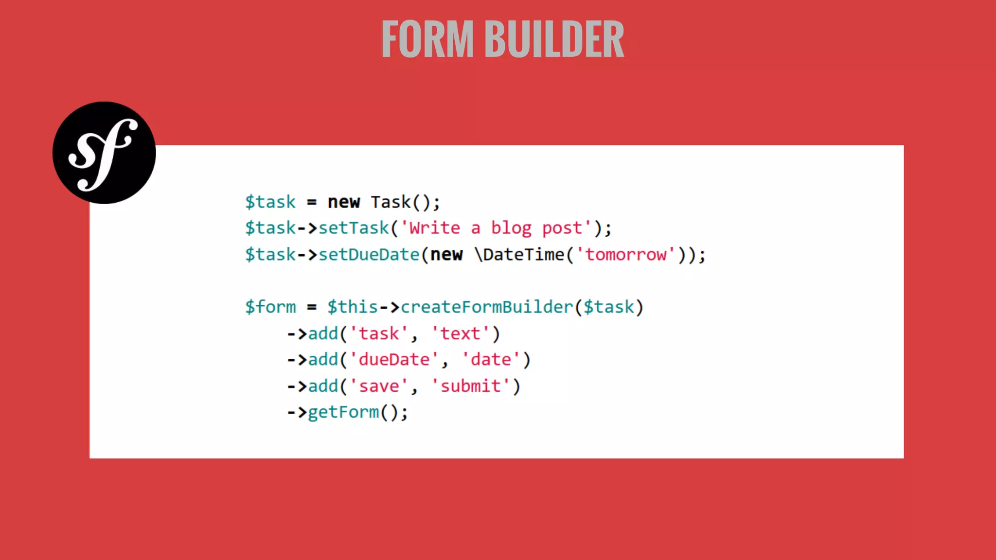 FORM BUILDER
 