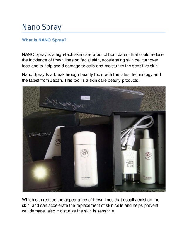 Nano spray