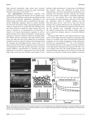 Nanostructured conducting polymers for energy applications towards a ...