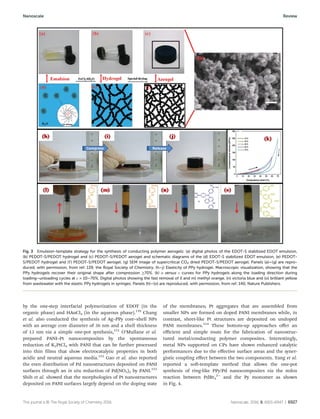Nanostructured conducting polymers for energy applications towards a ...