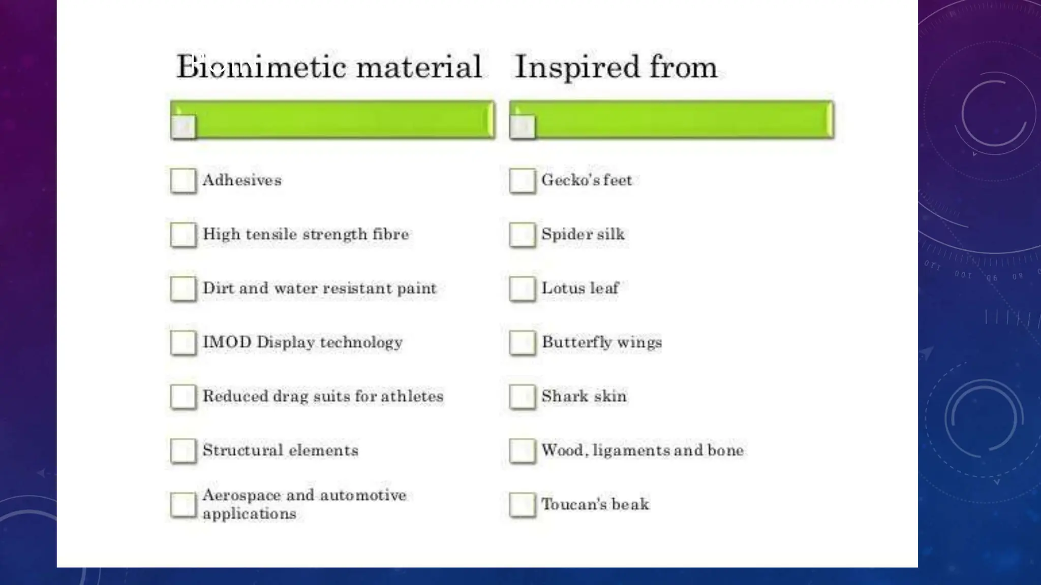 NANOSCIENCE IN NATURE: A GREAT STARTING
POINT
 