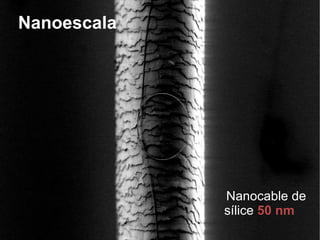 Nanoescala Nanocable de sílice  50 nm 