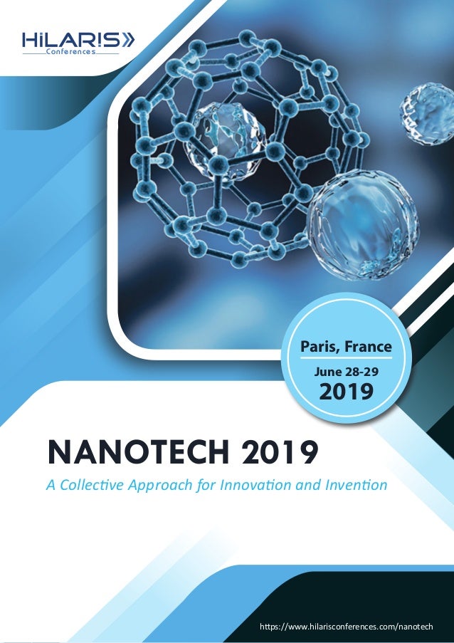 Nanotech 2019 Conference Paris France Europe brochure