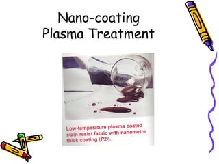 Nano-coating
Plasma Treatment
 