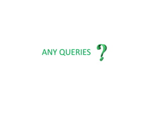 ANY QUERIES
 