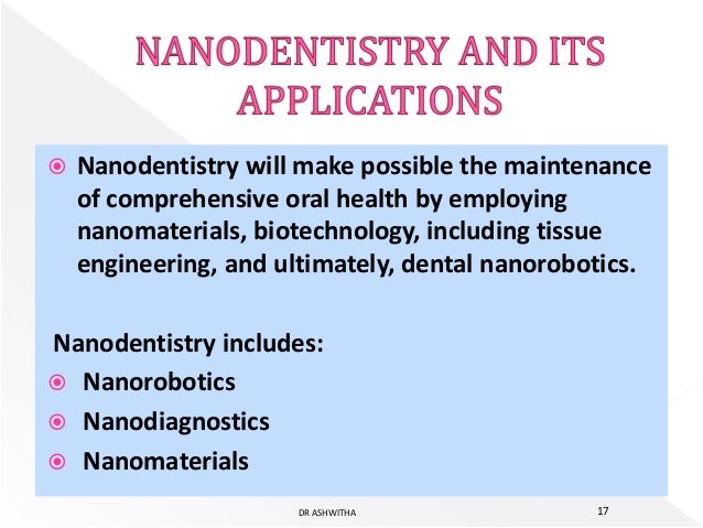 Nanotechnology In Dentistry