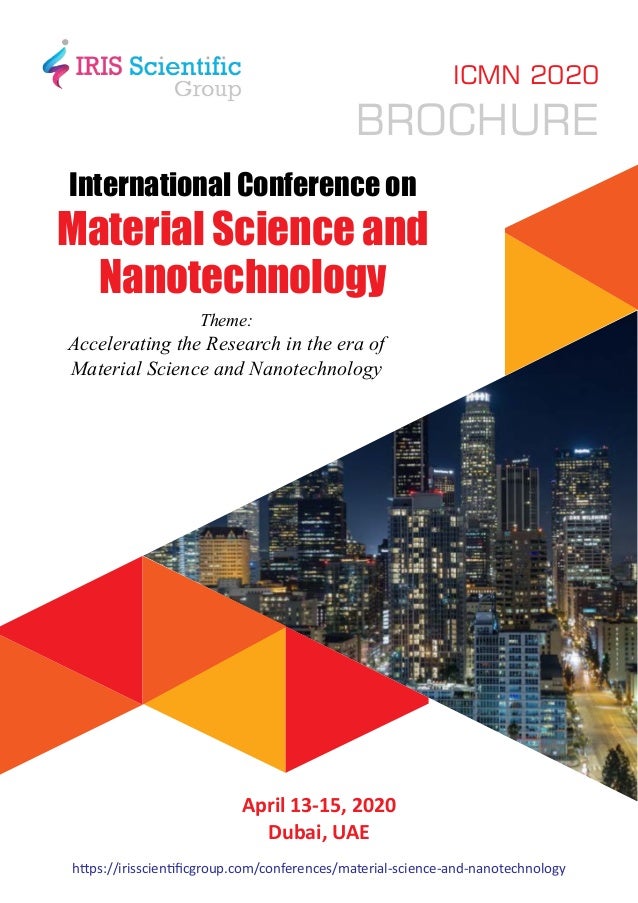 International Conference on Material Science and Nanotechnology International Conference on Material Science and Nanotechnology