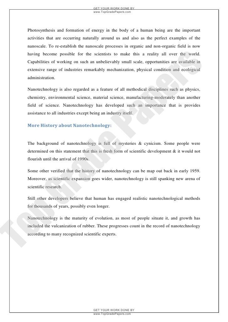 Essay writing nanotechnology