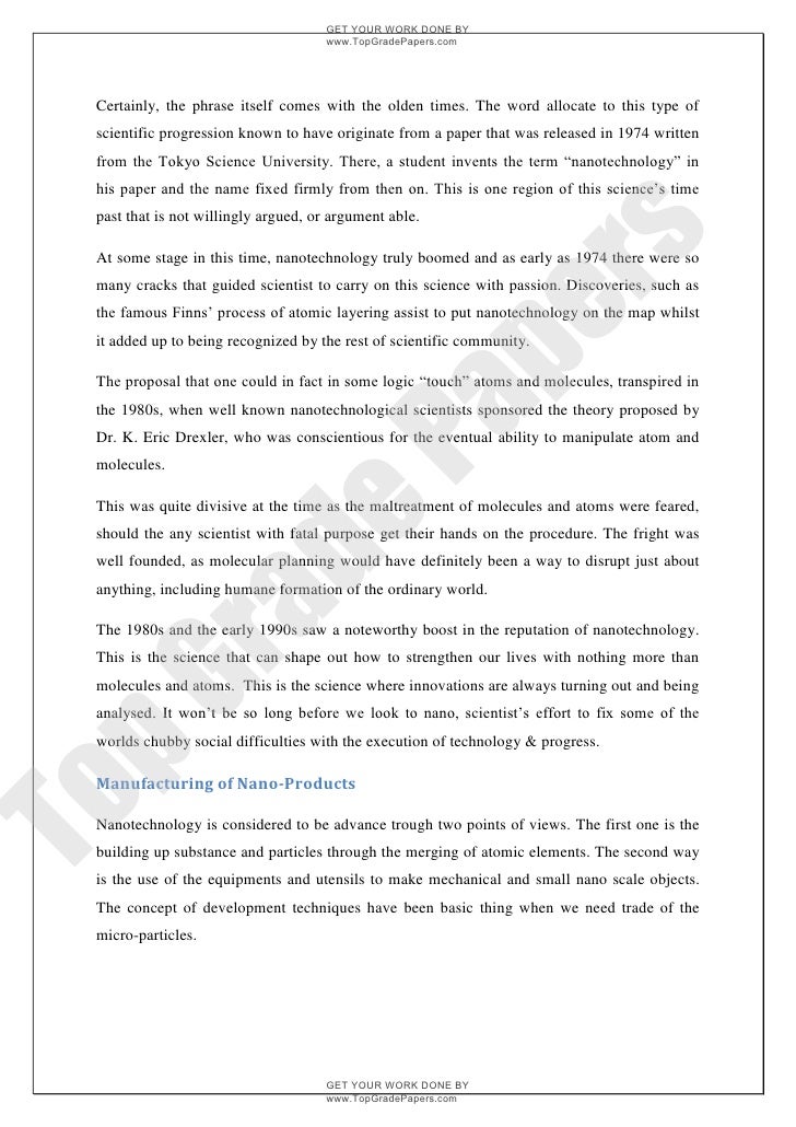Applications of nanotechnology Applications of nanotechnology picture
