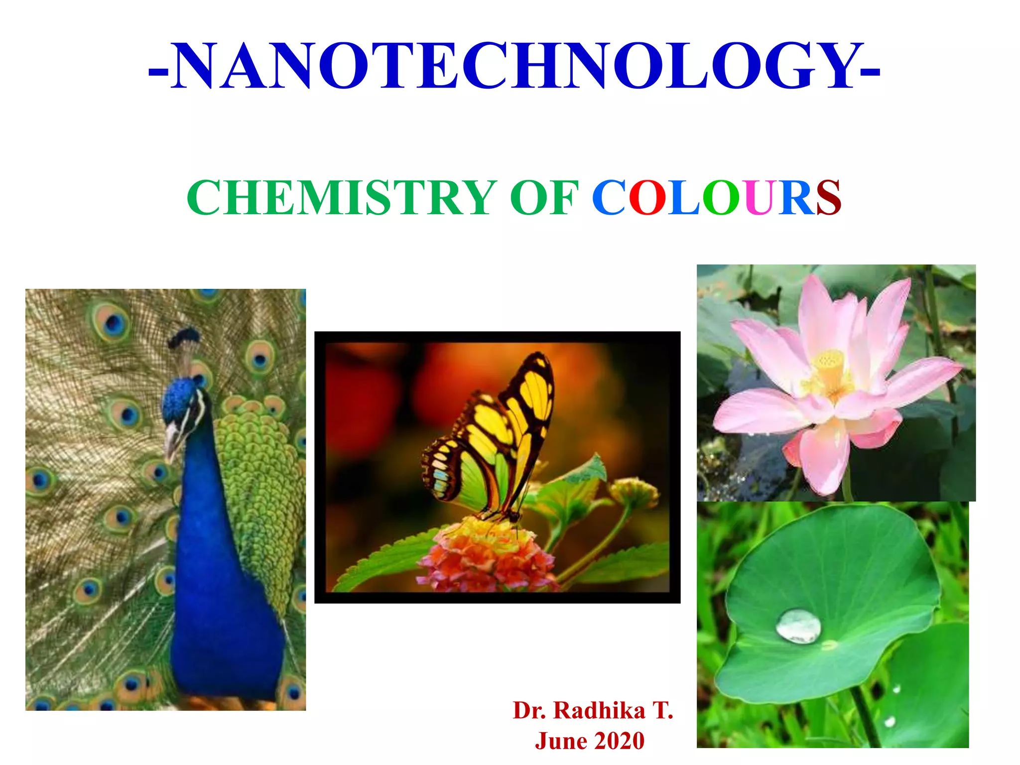 Nanotechnology Chemistry Of Colours PPT nanotechnology-chemistry-of-colours-ppt