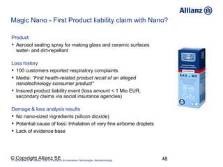 Magic Nano - First Product liability claim with Nano?

Product
 Aerosol sealing spray for making glass and ceramic surfac...