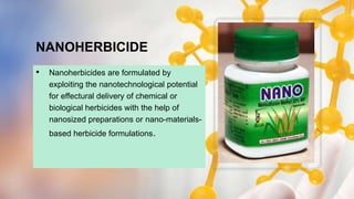 Nanotechnology and its use in agriculture | PPTX